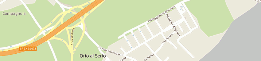 Mappa della impresa serafino abbigliamento di lazzaretti moni a BERGAMO