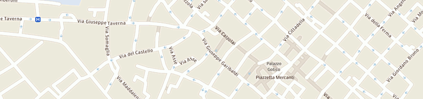 Mappa della impresa silva fabio a PIACENZA