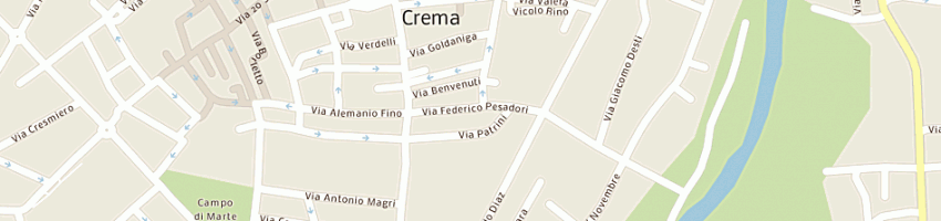 Mappa della impresa meneghezzi giovanni a CREMA