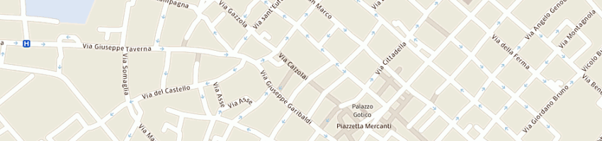 Mappa della impresa borgo del tempo perduto a PIACENZA