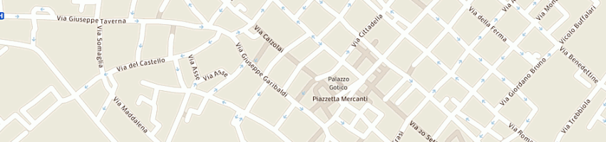 Mappa della impresa la bottega del quadro a PIACENZA