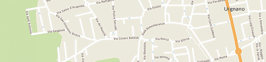 Mappa della impresa bettoni aldino a URGNANO