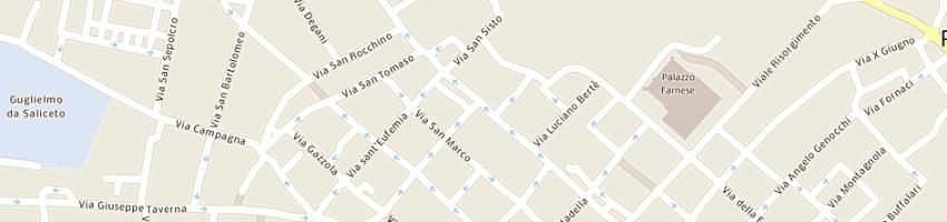 Mappa della impresa tabaccheria avallone a PIACENZA