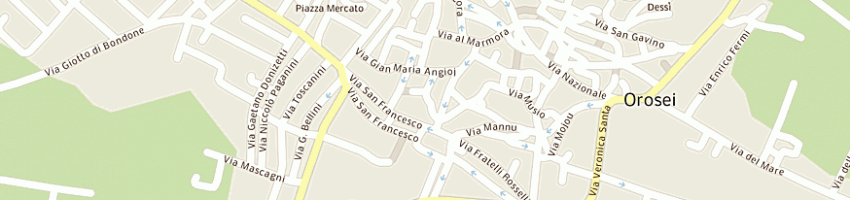 Mappa della impresa chisu serra francesca a OROSEI