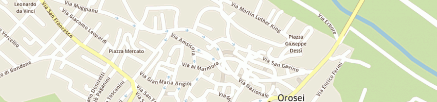 Mappa della impresa dessena giovanni a OROSEI
