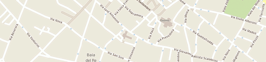 Mappa della impresa caffe' asti bar (snc) a PIACENZA