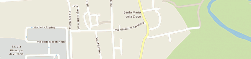 Mappa della impresa antismoking center a CREMA