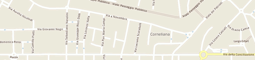 Mappa della impresa magistrali ernestina a PIACENZA