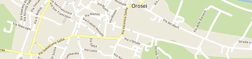 Mappa della impresa mula antonino a OROSEI