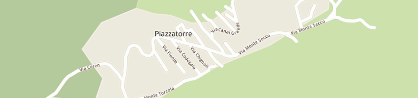 Mappa della impresa piazzatorre camping di petrucci massimo e c sas a PIAZZATORRE