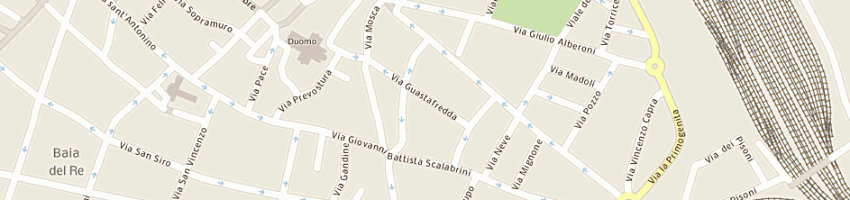 Mappa della impresa blindosicurezza di della valle mauro a PIACENZA