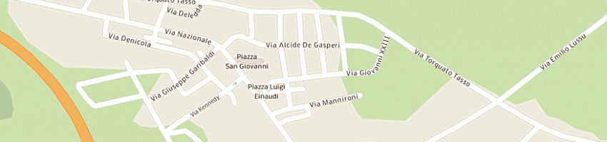 Mappa della impresa piccinnu italo a BUDONI