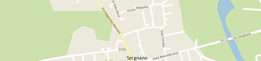 Mappa della impresa grassi elettrodomestici (snc) a SERGNANO