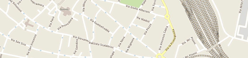 Mappa della impresa genesi amato a PIACENZA