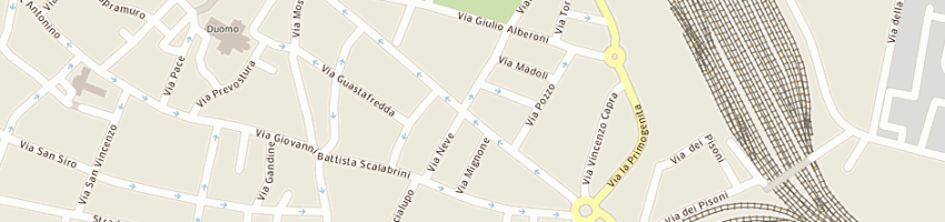 Mappa della impresa randstad italia societa' di fornitura di lavoro temporaneo spa a PIACENZA
