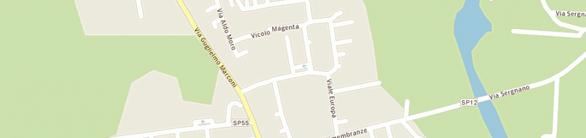 Mappa della impresa bettinelli sas di bettinelli emma e c a SERGNANO
