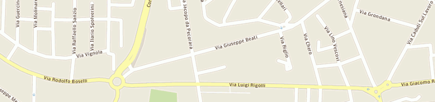Mappa della impresa tipografia rebecchi di canavesi g (snc) a PIACENZA