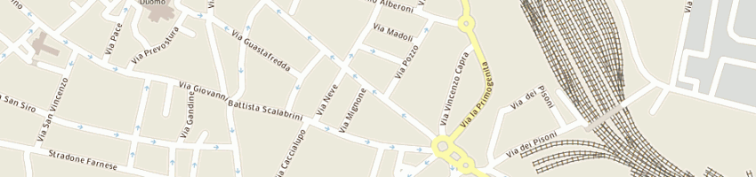 Mappa della impresa borella graziano a PIACENZA