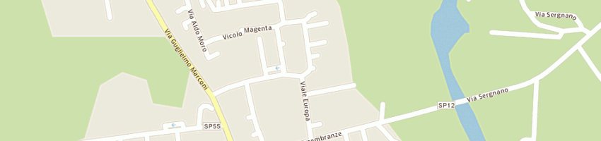 Mappa della impresa bertolasi giuseppe a SERGNANO