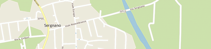 Mappa della impresa manenti battista a SERGNANO