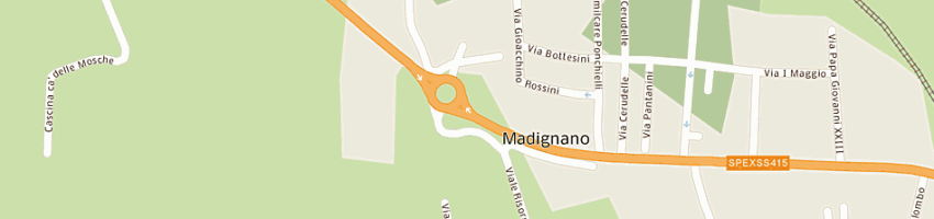 Mappa della impresa centro del mobile snc di pavesi sabrina e c a MADIGNANO