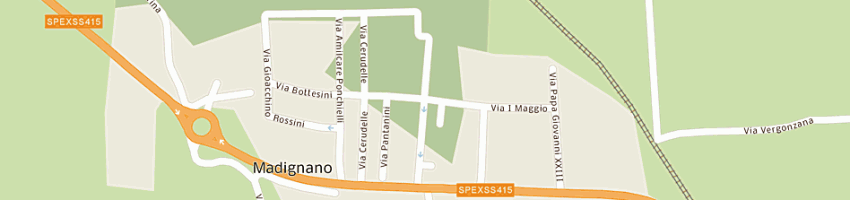 Mappa della impresa cremonesi vittorio a MADIGNANO