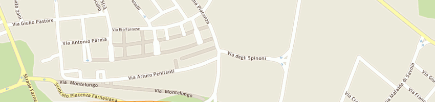 Mappa della impresa toscani giuseppe a PIACENZA