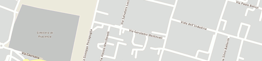 Mappa della impresa mg tecnoforniture srl a PIACENZA