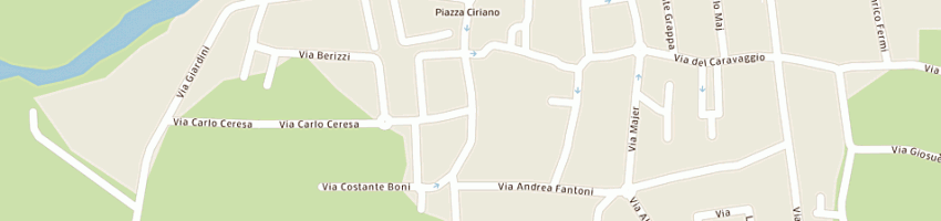 Mappa della impresa carrozzeria bergamasca a PEDRENGO