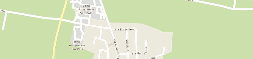 Mappa della impresa osteria la cambusa a PODENZANO