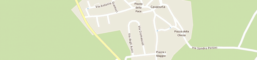 Mappa della impresa fiorentini antonio e toninelli giuseppina a CAVACURTA