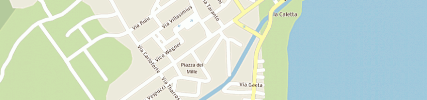 Mappa della impresa esso stazione di servizio a SINISCOLA