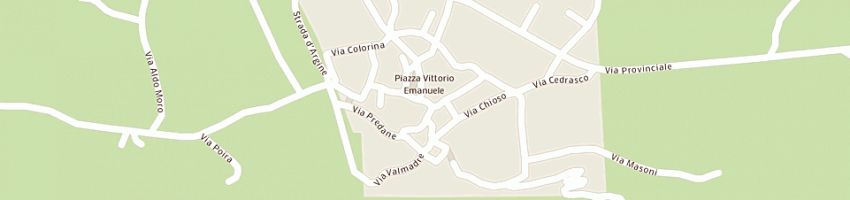 Mappa della impresa poste e telegrafi a FUSINE