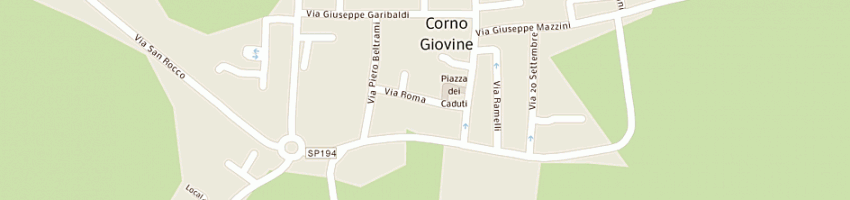 Mappa della impresa tansini gianfranco a CORNO GIOVINE