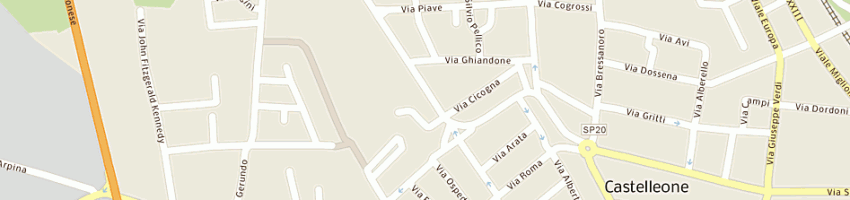 Mappa della impresa trl sas di trezzi luciano a CASTELLEONE