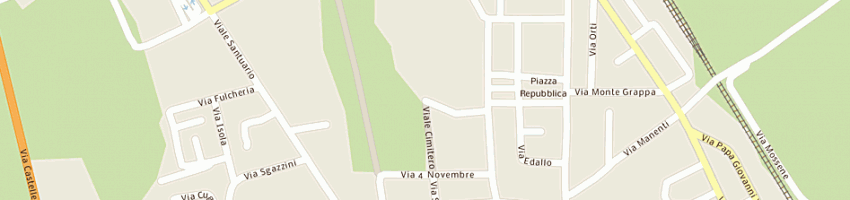 Mappa della impresa cimitero del capoluogo a CASTELLEONE