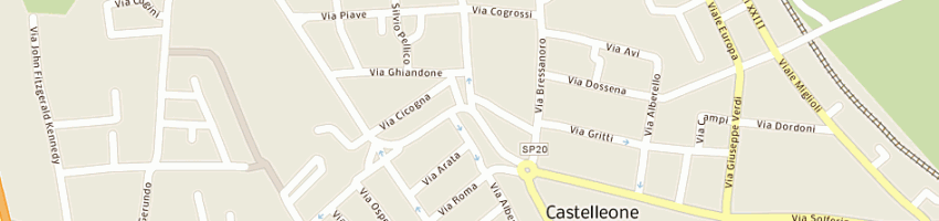 Mappa della impresa pandini a CASTELLEONE