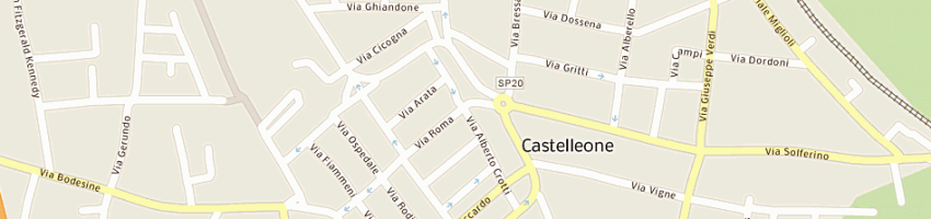 Mappa della impresa corada serafino a CASTELLEONE