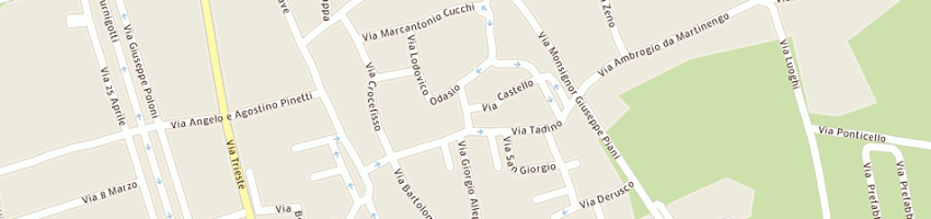 Mappa della impresa ottica merisio francesco e c sas a MARTINENGO