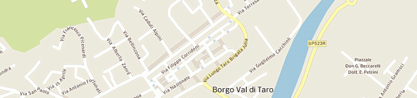 Mappa della impresa trattoria vecchio borgo a BORGO VAL DI TARO