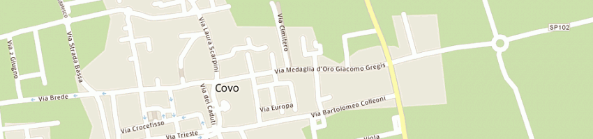 Mappa della impresa eurocereali pesenti srl a COVO