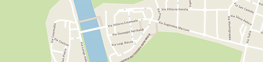 Mappa della impresa marinoni adriano e c snc a PIZZIGHETTONE