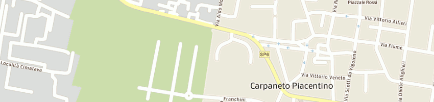 Mappa della impresa diromea sas di cesena danilo e c a CARPANETO PIACENTINO