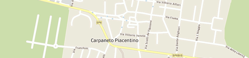 Mappa della impresa santi classico srl a CARPANETO PIACENTINO
