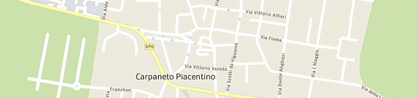 Mappa della impresa baccini stefano a CARPANETO PIACENTINO