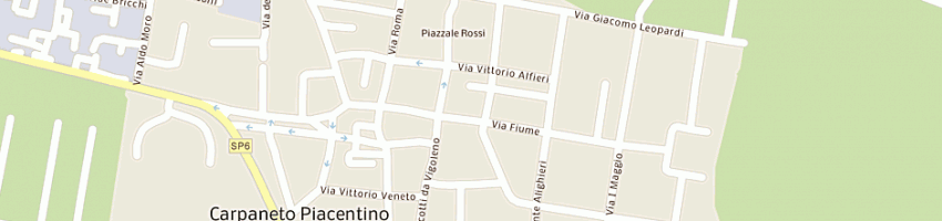 Mappa della impresa poste italiane a CARPANETO PIACENTINO