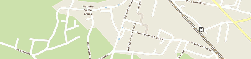 Mappa della impresa bar bocciofila di poma giuseppina a MONTELLO