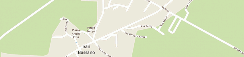Mappa della impresa mobilificio trevisi di trevisi mario e c (snc) a SAN BASSANO