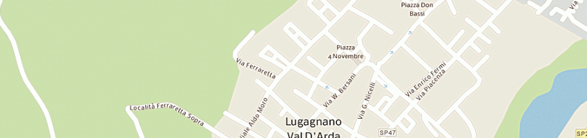 Mappa della impresa sisi srl societa' italiana di servizi informatici enunciabile anche sisi srl a LUGAGNANO VAL D ARDA