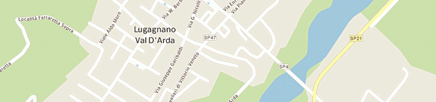 Mappa della impresa rigolli rino di rigolli rino g e d snc a LUGAGNANO VAL D ARDA
